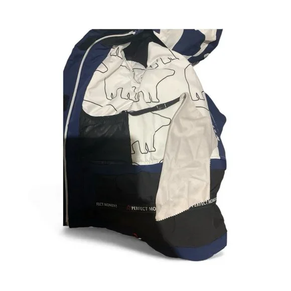 Perfect Moment polar Bear Protection Ski Jacket Size kids Y8 M hood - Picture 8 of 8